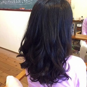 黒髪ロングのカールスタイル✩