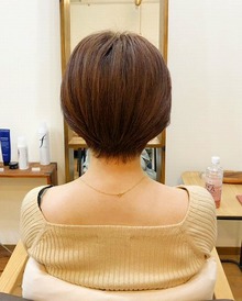 30代　お手入れ簡単丸みショート☆BEFORE&AFTER画像あり