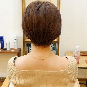 30代　お手入れ簡単丸みショート☆BEFORE&AFTER画像あり