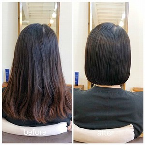 30代　パツッとボブ☆